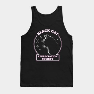 Black Cat Appreciation Society - Retro Witch Halloween Costume Tank Top